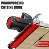 Cutting Machine Base Guide, Adjustable Circular Saw Guide Rail, Aluminum Alloy Double Locking Design Cutting Track for Precise Woodworking