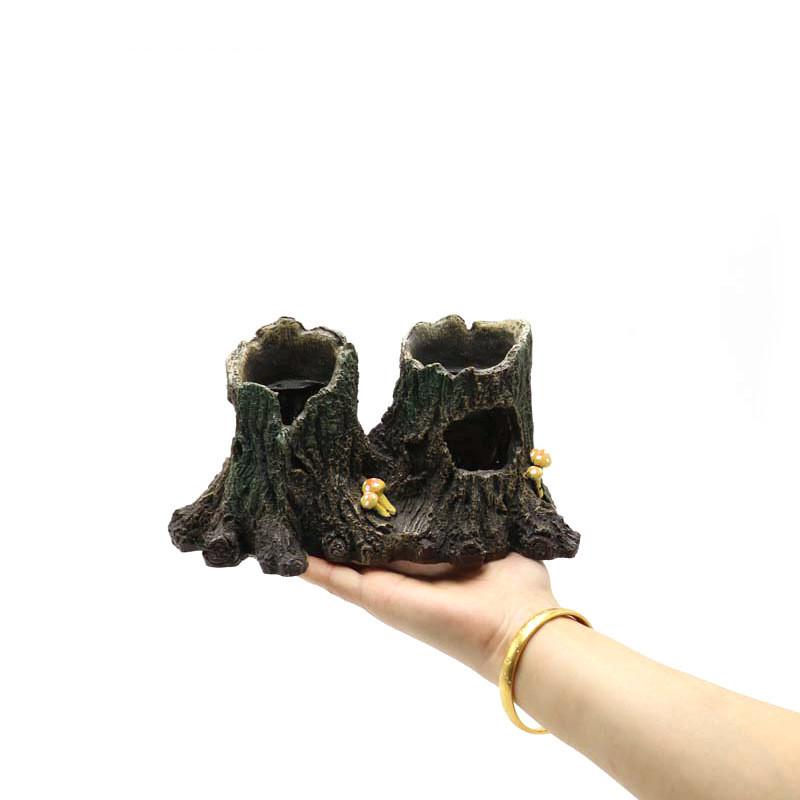 Retro Rockery Decoration Aquarium Fish Tank Landscape Decoration Artificial Resin Ornaments Aquariums Accessories Gift