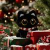 Cute Black Cat Plush Toy Doll Keychain Bag Pendant Charms Kitten Car Keyring Accessories For Women Couples Kawaii Gift
