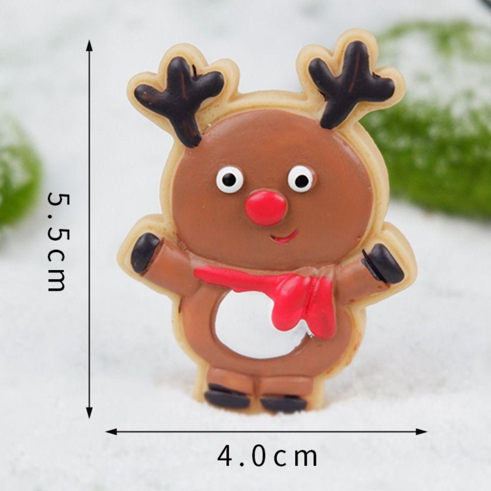 Cute Christmas Cake Decoration Creative Elk Card-Inserted Cake Decoration Single Side Plug-in Christmas Cake Decoration Tools
