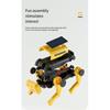 1PC can go in the sun steam solar electric robot dog children assembly toy boy educational robot