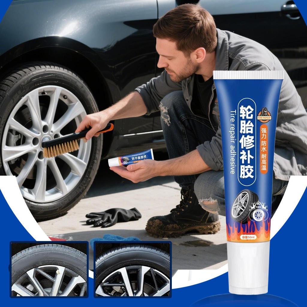 Reifenreparaturkleber 60ml Professioneller Reifenreparaturkleber Auto Rad Wartungswerkzeuge Für Roller Feldweg Rasenmäher Pendeln