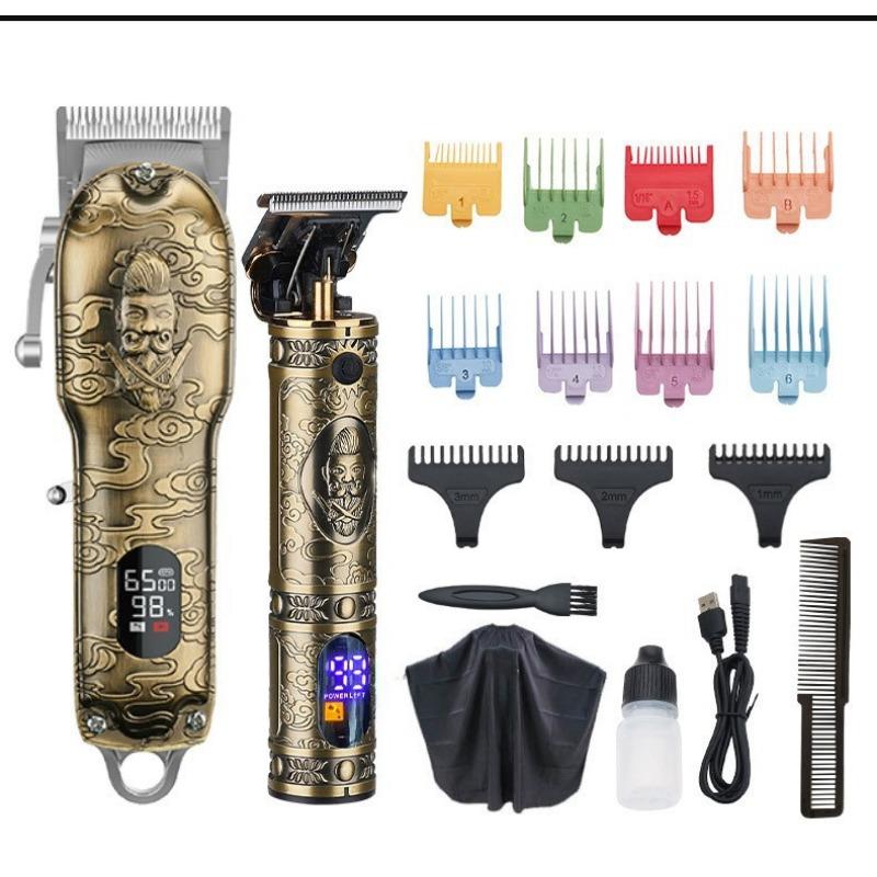 New Style Hair Clipper High Power Electric Clipper Hair Salon Professional Hair Clipper Set Household USB Rechargeable Electric Clipper
