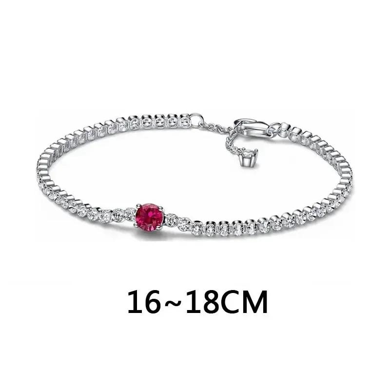 Classic Shiny Red Jewelry 925 Silver Exquisite Heart-shaped Bowknot Ring Necklace Bracelet Women's Jewelry Party Gifts