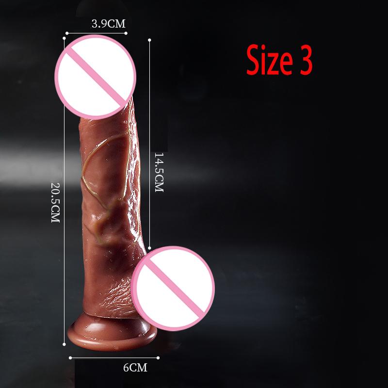 Realistické dilda Bezpečnostní materiál Vagina a anální stimulátor bodu G Dilda se silnou přísavkou Sexuální hračky pro ženy a páry