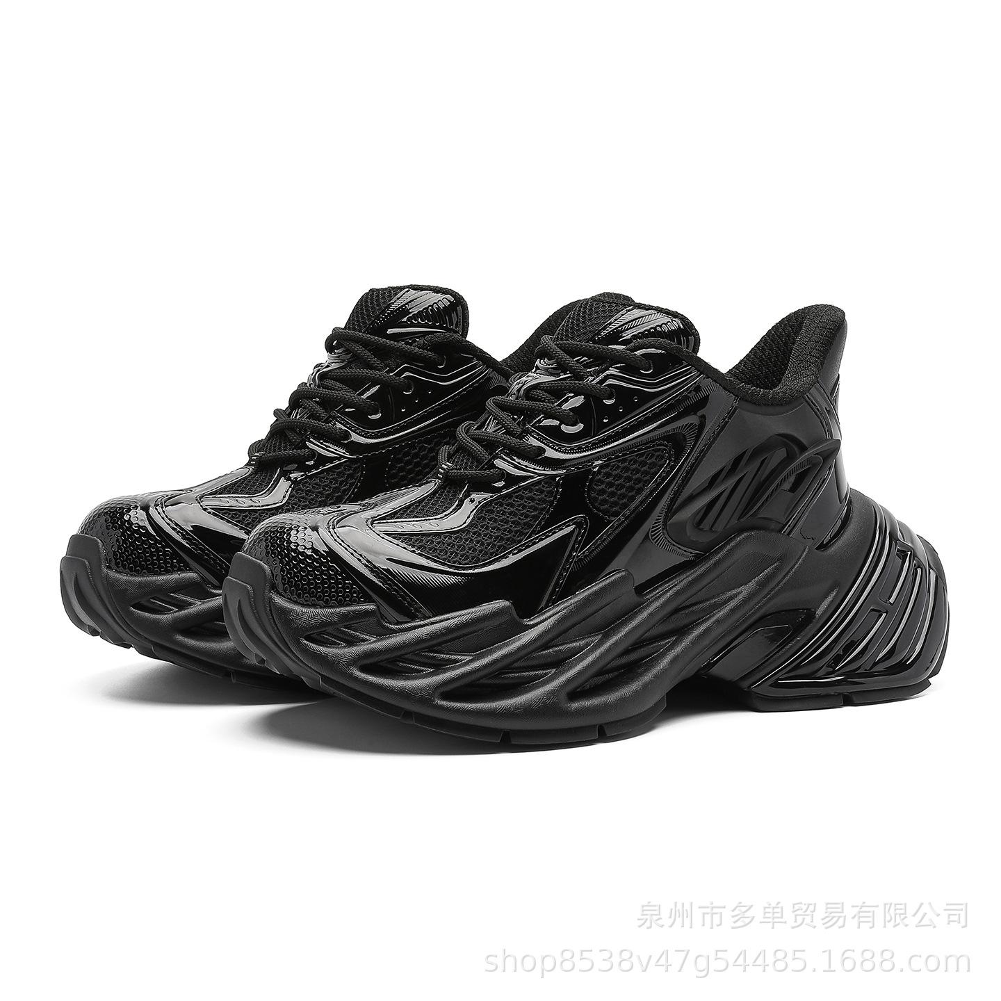 New invisible inner heightening dad shoes high quality comfortable platform casual shoes couple sports shoes 36 чёрный