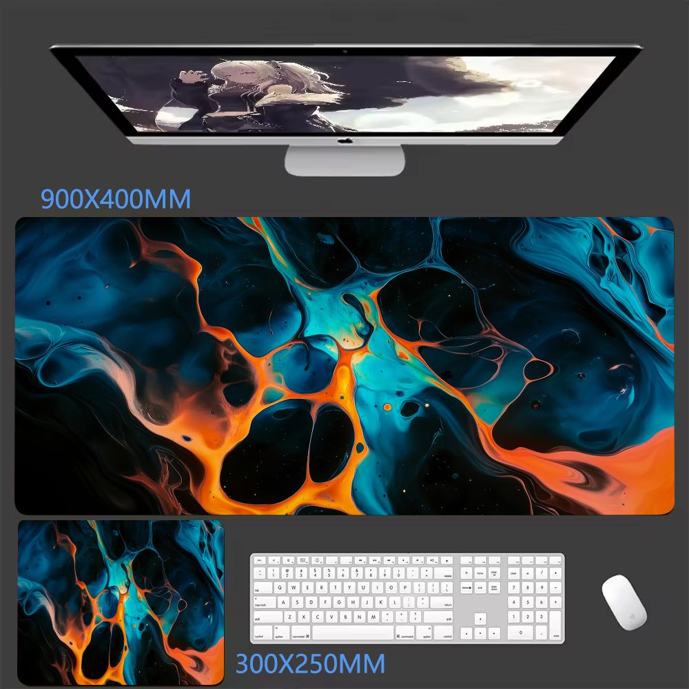 Abstract Fluid Gaming Mouse Pad Desk Gadgets Mouse Mat Office Accessories Mousepad Xxl Mouse Carpet Computer Mat Gaming Setup