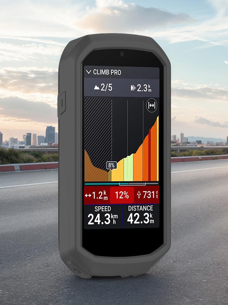 För Garmin Edge 1050 Silikonfodral Stötfångarskydd Anti-repa Heltäckande Skyddsfodral Mjukt Stötdämpande Fodral