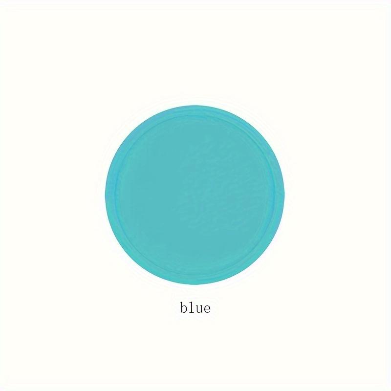 2PCS silicone coaster, circular solid color insulation pad, washable placemat, anti scald and anti slip table mat