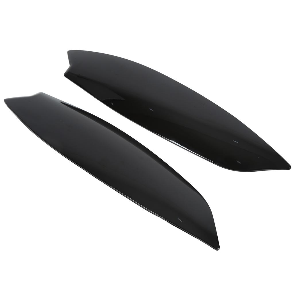 Pair Glossy Black Head Light Lamp Eyebrow Cover Trim Replacement for MK5 2003?2008