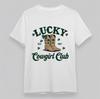 Women's Plus Size Soft Classic T-Shirt Lucky Cowgirl Club Western Boot Print Tee