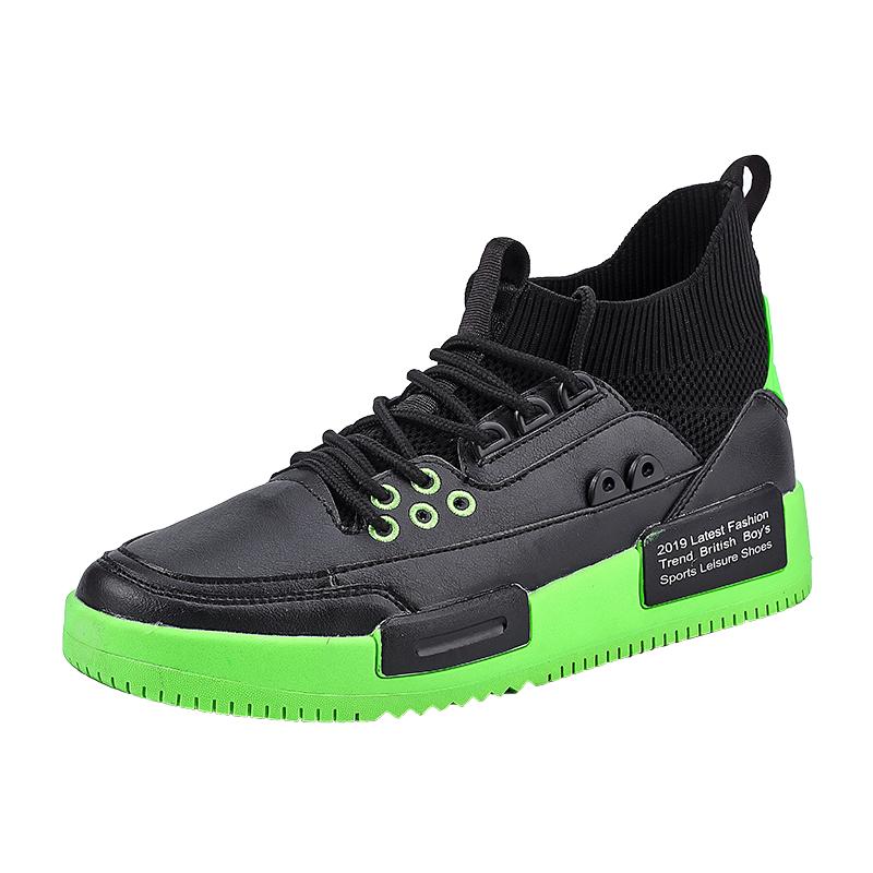 2022 Spring And Autumn Newest Mens Casual Shoes Fashion Non-Slip Light Shoes Breathable Wear-Resistant Shoes Thick-Soled Mid-Top 44 41