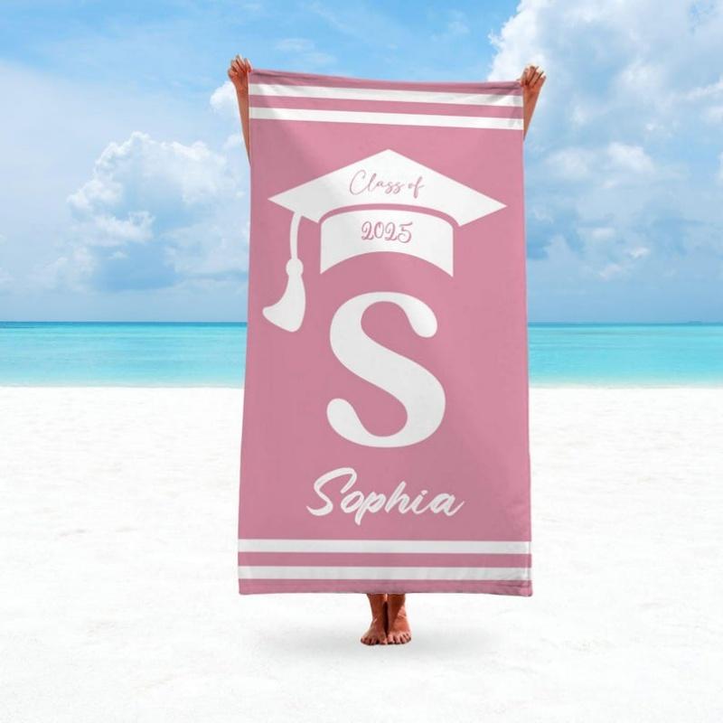Class Of Graduation Gifts Grad Beach Towel Pool Party Towel Graduation Trip Gifts