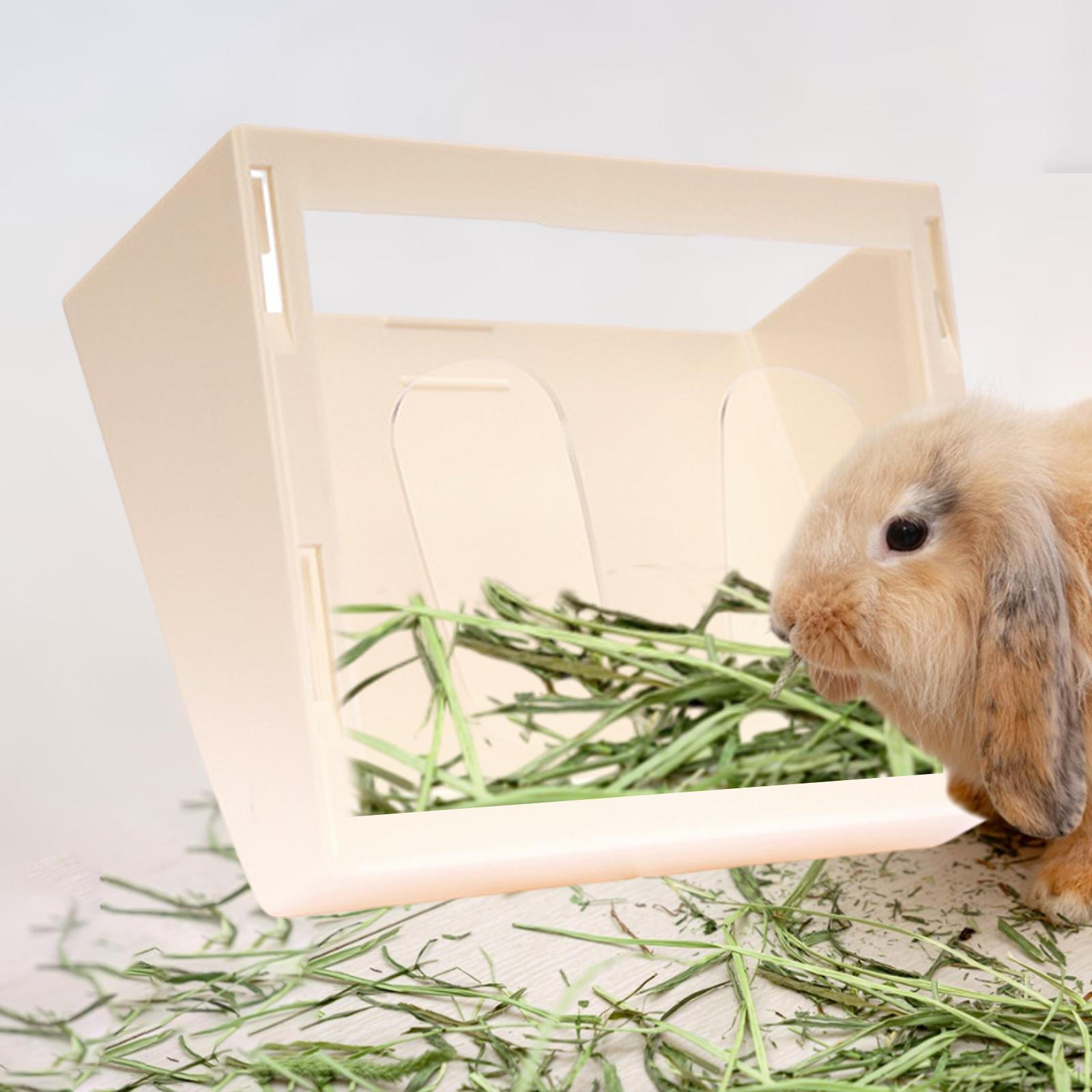 

Подвесная кормушка для кроликов, сено для мелких животных, кормушка для шиншилл и морских свиней бежевый