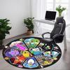 1pc Adventure-Time Chair Carpet for Office Non-Slip, Soft & Comfortable, Carpet for Office, Gaming, Lightweight Round Floor Mat Yy251021008