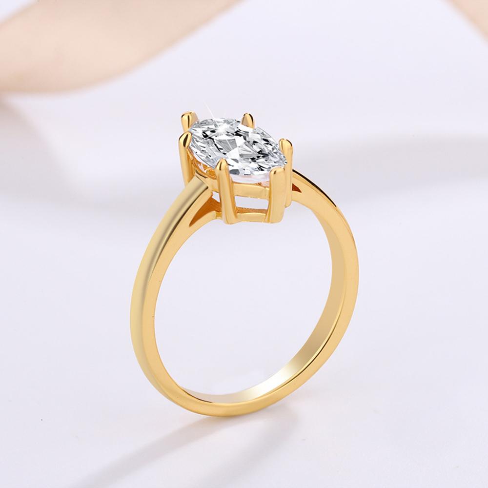 1CT 2CT 3CT Marquise Cut Solitaire Moissanite Engagement Ring For Women Copper6 Prong Wedding Band With Certified