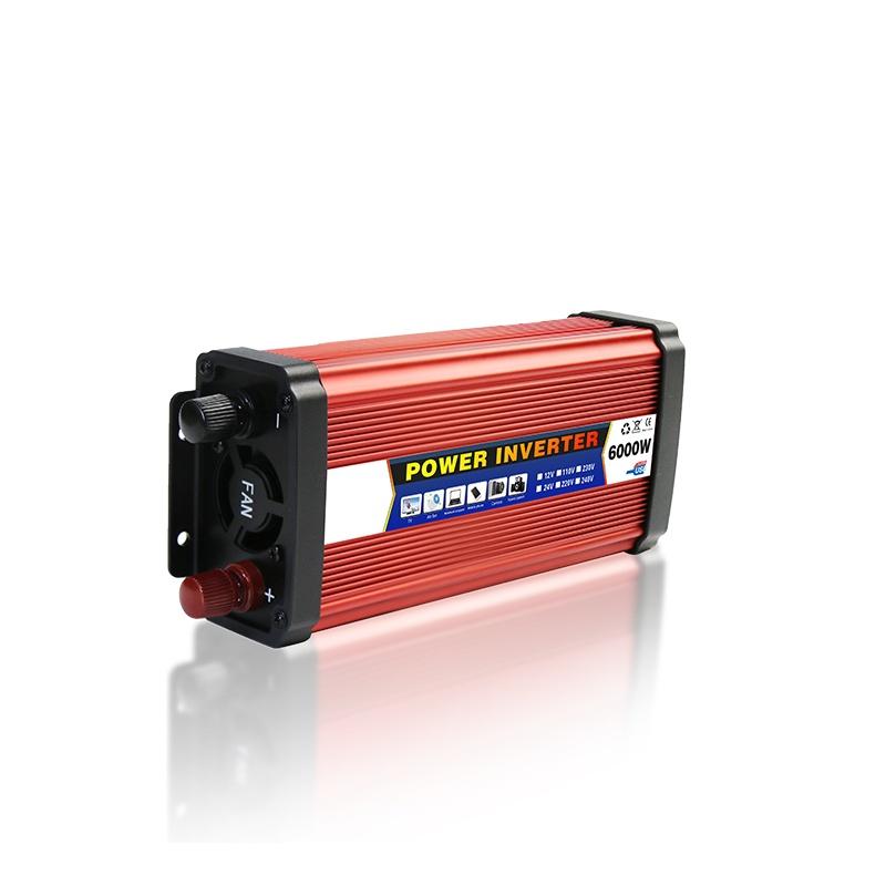 4000W 5000W 6000W DC 12V/24V To AC 110V/220V Modified Sine Wave Voltage Transformer Converter Adapter 2 USB Car Power Inverter