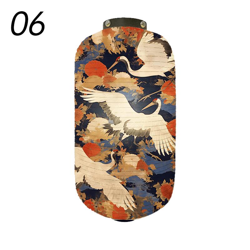 Japanese Style Traditional Cloth Lantern Crane Izakaya Sushi Restaurant Decor Signboard Party Festival Outdoor Decor Lantern