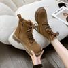 Martin boots women's autumn and winter new tooling western cowboy boots thick-soled summer short boots