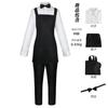 Chainsaw Man Black Suit Cosplay Costume, Aki Hayakawa & Denji Uniform Casual Business Black Suit Outfit