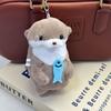 Mignonne Petite Loutre Étreignant Poisson Peluche Poupée Pendentif Poupée Cadeau Cadeau Cœur de Petite Fille Porte-clés Pendentif Cadeau Créatif