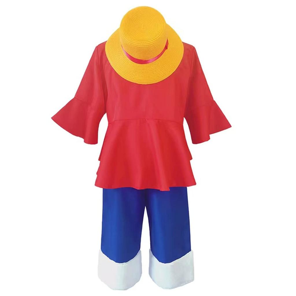 Essri One Piece Luffy Cosplay Monkey Anime Costume for School Cultural Travel and Christmas Costume, D. Luffy, Festivals, Festivals, Festivals,