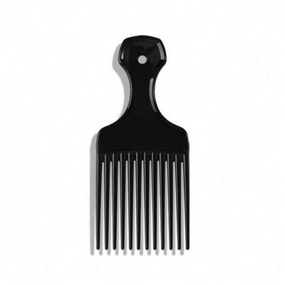 1pcs Black Anti-Static Plastic Comb, Specially Designed For Thick And Natural Curly Hair, Smooth And Non Knotted Styling Comb