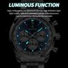 BINBOND Top Brand Luxury Man Watches Waterproof Luminous Date Chronograph Men's Quartz Watch Stainless Steel Sports Watch