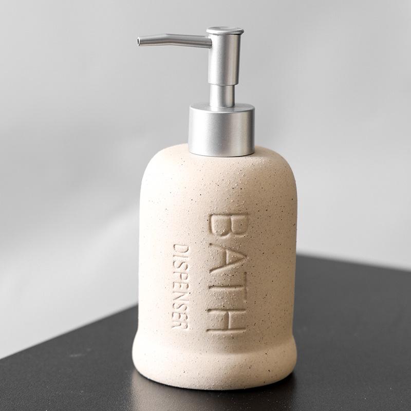 Ceramic Bathroom Soap & Lotion Dispenser Pump
