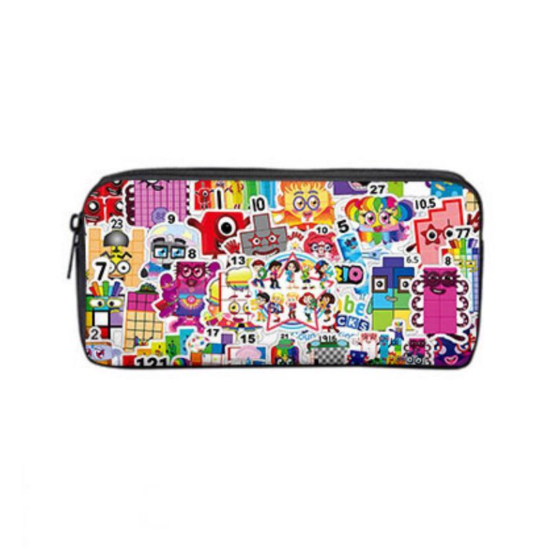 Sac à Dos Double Épaule et Bandoulière Numberblocks Avec Trousse Parfait Cadeau Pour Anniversaires
