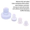 20 pz Gomma Morbida Trasparente Inserita Piedini Base Gambe Tavolo Sedia Scivolo Pad Protettore Pavimento Antiurto
