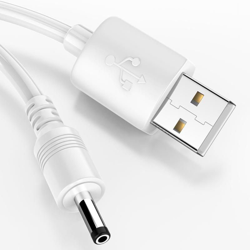 0.5/1/1.5M USB To DC3.5x1.35mm Connector Charging Cable for Electric Toothbrush Speaker Mini Fan