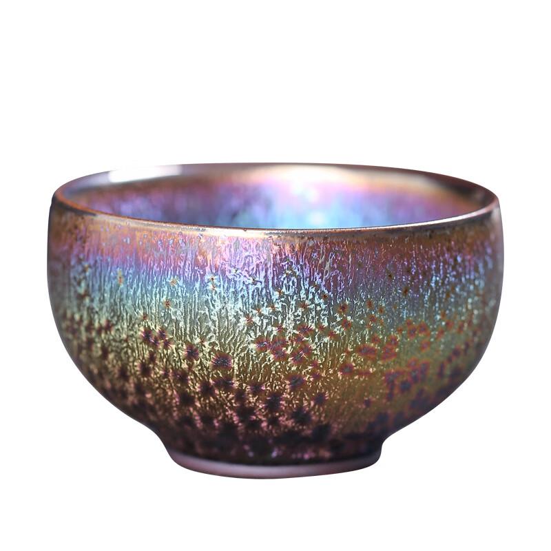 Shangqi Seven-Color Peacock Glaze Jianzhan Master Cup
