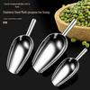 Thickened Stainless Steel Ice and Grain Scoop for Milk Tea Shops, Kitchens, and Supermarkets