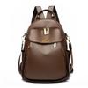 Women's PU Backpack Durable Shoulder Bag Large Capacity Travel Backpack