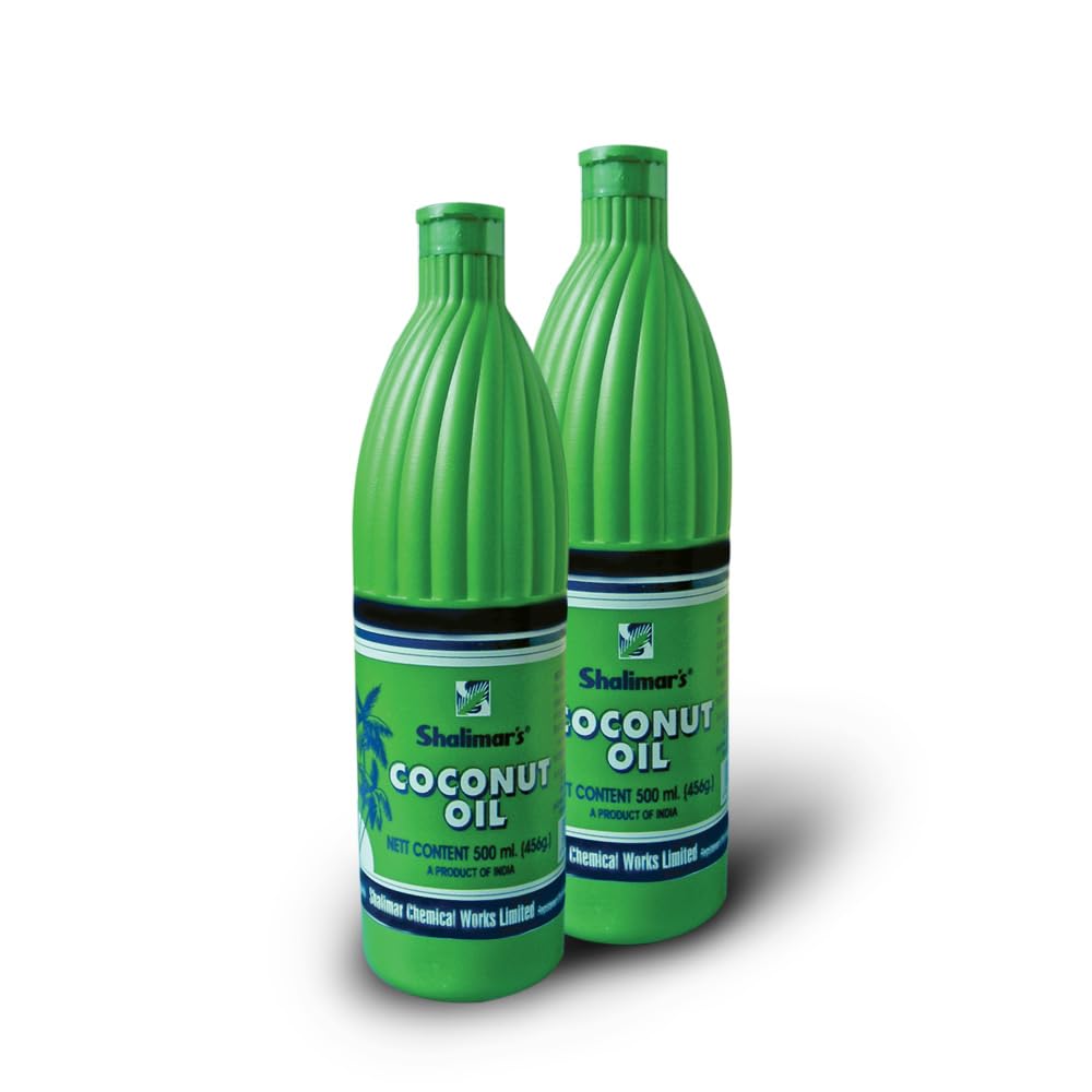 SHALIMARS Coconut Oil Bottle 500Ml, Pack Of 2
