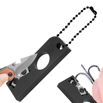 Cutter Sharpener Cutter Sharpening Tool for Restoration Outdoor Portable Tungsten Steel Sharpener for Outdoor Kitchen Camping