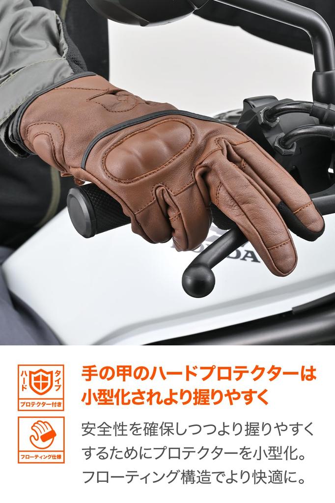 Daytona Motorcycle Leather Hard Smartphone Focused on Comfortable Cow Leather Short Protector Gloves Size 63047 Gloves, Winter, Summer, Autumn,