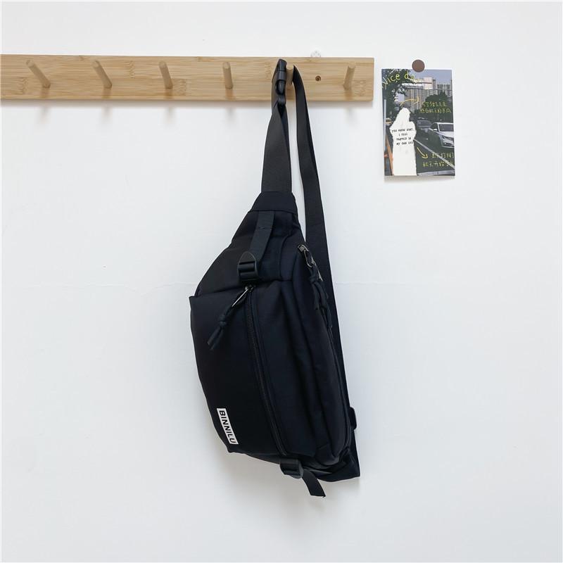 Modna unisexowa torba crossbody na klatkę piersiową i biodrowa do użytku codziennego, sportowego lub studenckiego