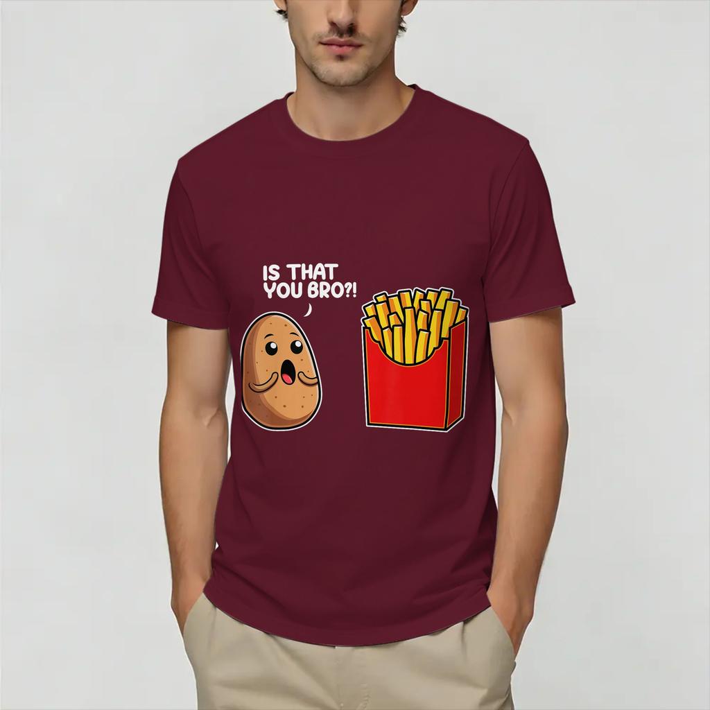 Funny Potato Farting Frenc T Shirts Unisex Cotton Funny TShirt Crewneck Tees Short Sleeve Clothing 4XL 5XL 6XL