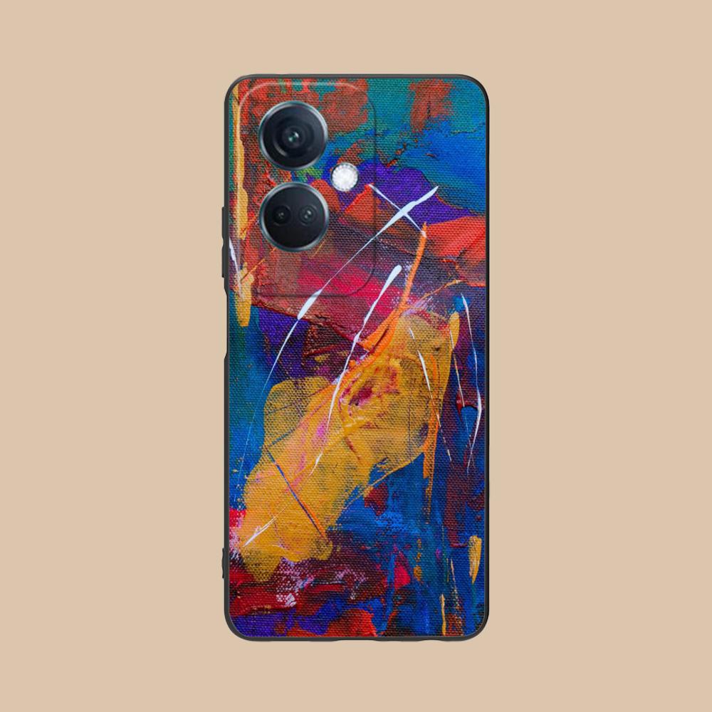 Abstract Oil Painting Phone Case for OPPO Reno 14 13 12 11 10 9 8 7 6 5 F T Pro 5G Soft TPU Shockproof Cover