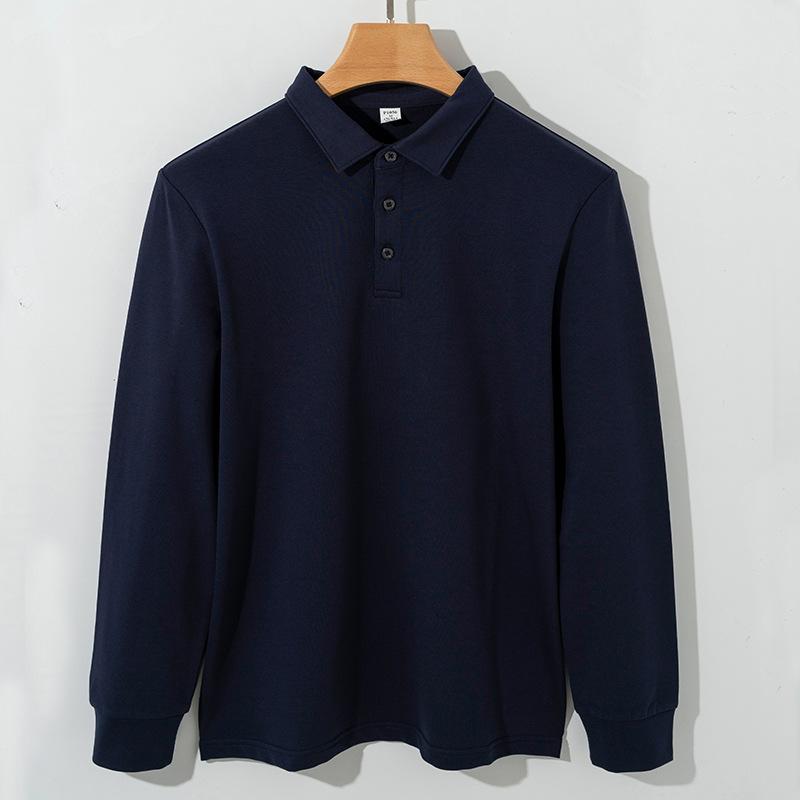 DC-HOME Textile Hoogwaardig Dames Verdikt Puur Katoen Polo Top Dames Lange Mouwen T-shirt Dagelijks Dames Polo Top 4XL