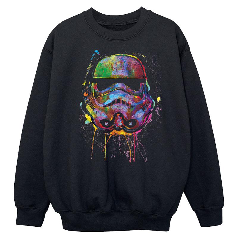 Star Wars Boys Paint Splats Helmet Sweatshirt