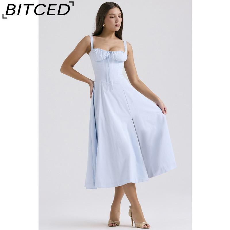 BITCED Summer-inspired Chic and Sophisticated Strapless Dress for Women