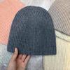 Autumn and winter warm and thin wool knitted hat children's Internet celebrity group personality solid color candy color wool cold hat