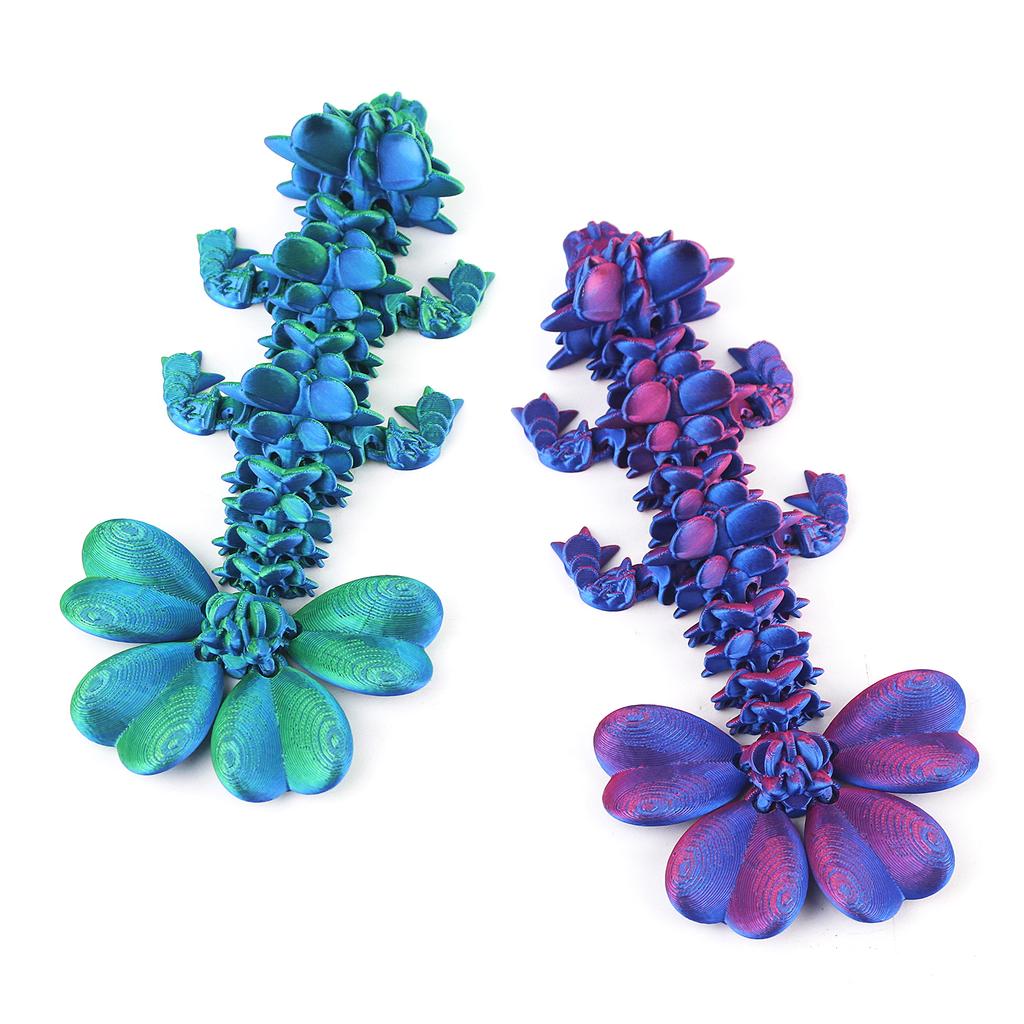 3D Printing Four Leaf Clover Dragon Joint Mobile Set Ornament Handheld Gift Creative Trendy Play Gift Relief Toy