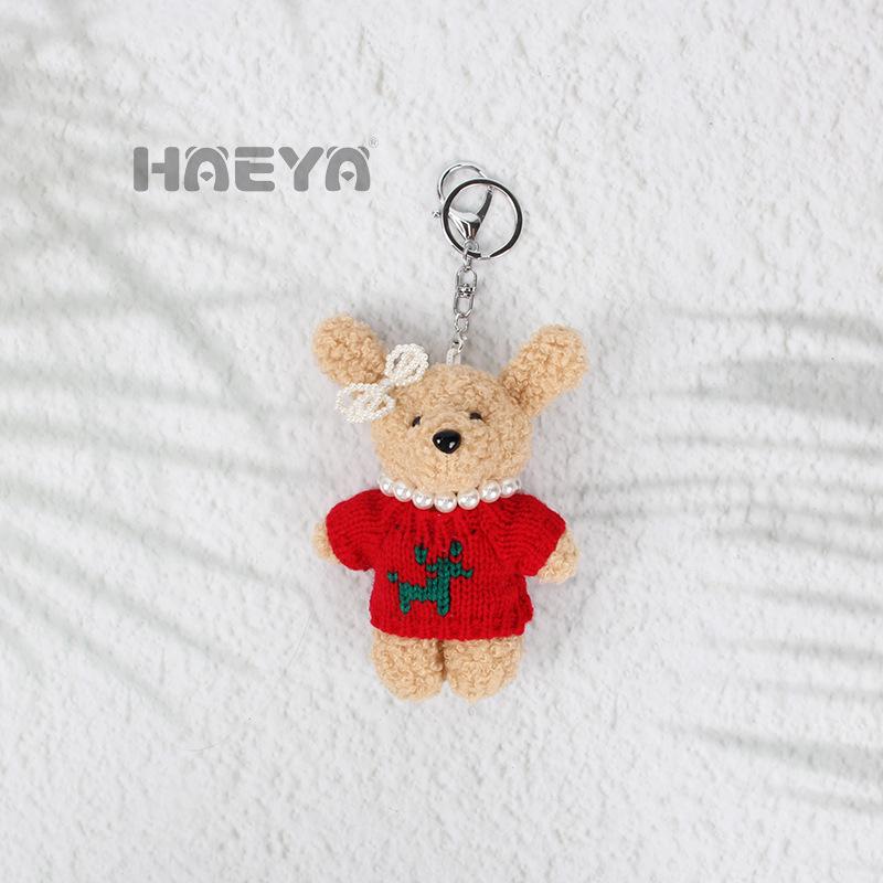 Plush Rabbit Keychain Pendant - Creative Doll Toy Gift for Couples & Friends
