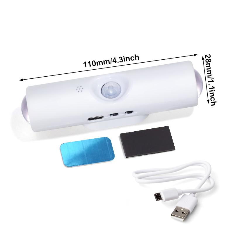 

Motion Sensor Light Wireless LED Night Light Bedside lamp USB Rechargeable Cabinet Wardrobe Lamp Backlight Kitchen LED Staircase USB Plug білий