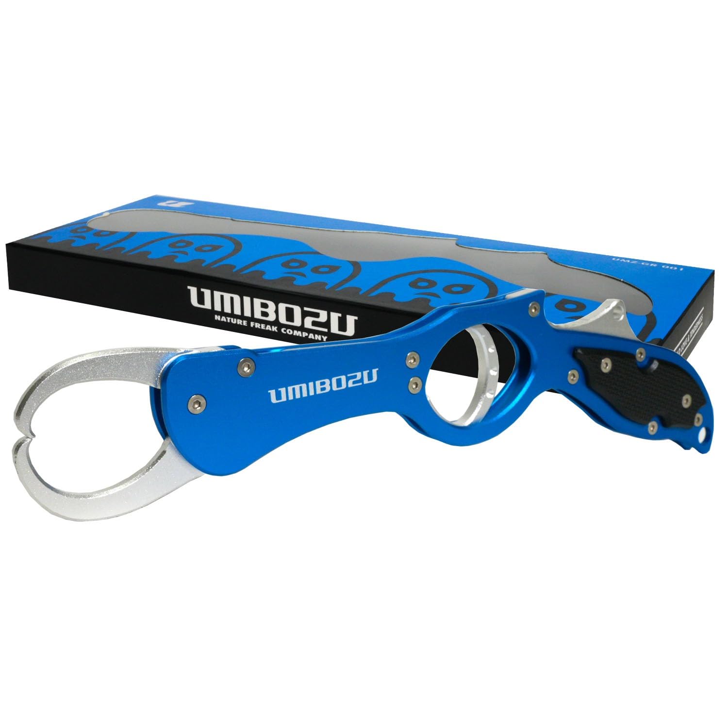 

Umibozu Fish Grip, Lightweight Aluminum Fish Catcher with Carabiner Rope, for Fishing (5. Umibozu Blue)