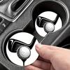 2 Stück Auto-Getränkeuntersetzer mit Golfmuster - Rutschfest, Waschbarer Becherhalter, Geeignet für Auto-Innenraum und Heimdekoration - Perfektes Geschenk für Golf-Liebhaber